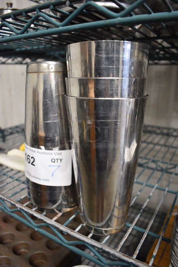 7 Stainless Steel Cups. 3.5x3.5x7. 7 Times Your Bid! - Image 2 of 2