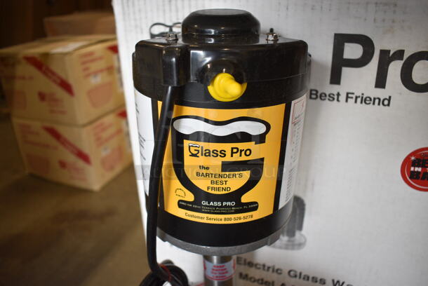BRAND NEW IN BOX! Glass Pro Model AA Stainless Steel Commercial Countertop Electric Powered Glass Washer. 9x13x18 - Image 3 of 5