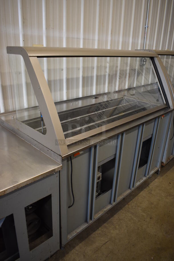 2011 Duke Stainless Steel Commercial Subway Sandwich Make Line Prep Line w/ Lowering Sneeze Guard. 206x34.5x58 - Image 3 of 8