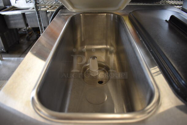 2012 Taylor Model C723-33 Stainless Steel Commercial Floor Style 2 Flavor w/ Twist Soft Serve Ice Cream Machine on Commercial Casters. Missing Pieces. 208-230 Volts, 3 Phase. 23x34x55 - Image 5 of 7