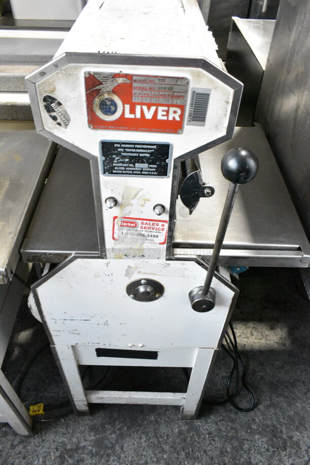 Oliver 777 Metal Commercial Floor Style Bread Loaf Slicer. 115 Volts, 1 Phase. Tested and Does Not Power On - Image 3 of 5