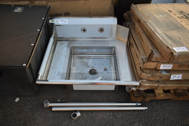 BRAND NEW SCRATCH AND DENT! Regency 600DDT36L 16 Gauge 3' Soiled / Dirty Dish Table - Left Drainboard - Image 2 of 7