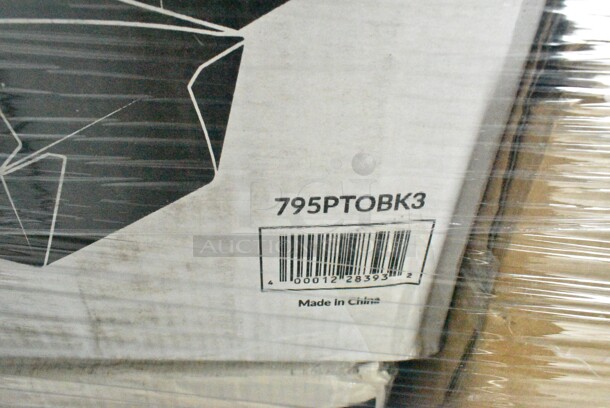 PALLET LOT of 33 BRAND NEW Boxes 395TO991 EcoChoice 9" x 9" x 3" Compostable Sugarcane / Bagasse 1 Compartment Take-Out Box - 200/Case, 2 Box 394360M Noble Products Powdered Disposable Vinyl Gloves for Foodservice - 1000/Case, 394360L Noble Products Powdered Disposable Vinyl Gloves for Foodservice - 1000/Case, 130BKFKSNSPH Choice Black Heavy Weight Wrapped Plastic Cutlery Pack with Napkin and Salt and Pepper Packets - 500/Case, 127P400 Choice 4 oz. Black Plastic Souffle Cup / Portion Cup - 2500/Case, 2 Box 5001BNAP Choice 1-Ply White Beverage / Cocktail Napkin - 4000/Case, 966TALLFLDB Choice White Tall-Fold 6" x 13" Dispenser Napkin - 8000/Case, Choice 9" Round Dome Take Out Lids, 5005DNAPFLTE Choice Touchstone 14" x 14" White Linen-Feel Flat-Packed Dinner Napkin, 395SP10 EcoChoice Compostable Sugarcane / Bagasse 10" x 10" Square Plate - 300/Case, 5013858 Lavex Li'l Herc 55-60 Gallon 1.2 Mil 38" x 58" Low Density Medium-Duty Black Trash Bag / Can Liner - 100/Case, 5008W Choice 8 oz. Tall White Poly Paper Hot Cup - 1000/Case, 2 Box 795PTOBK3 Choice 7 3/4" x 5 1/2" x 2 1/2" Black Microwavable Folded Paper #3 Take-Out Container - 200/Case, Dart 9CPWC Concorde 9" 3 Compartment White Non-Laminated Round Foam Plate, 485WB9NEONW Choice 9" Neon Extra Wide Pointed Wrapped Boba Straw - 1600/Case, 612DS3COMP Choice 8 1/2"x 6 3/8" 3-Compartment Oblong Foil Take-Out Container with Board Lid - 250/Case. 33 Times Your Bid! - Image 3 of 12
