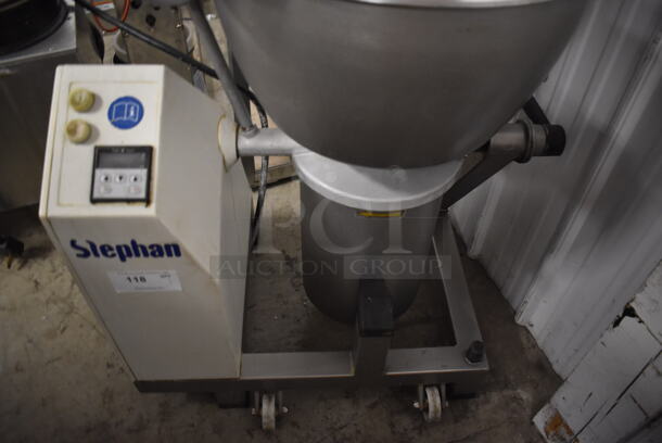 Stephan VCM44A/1 Commercial Stainless Steel Vertical Mixer Cutter On Commercial Casters. 208V.  - Image 4 of 6