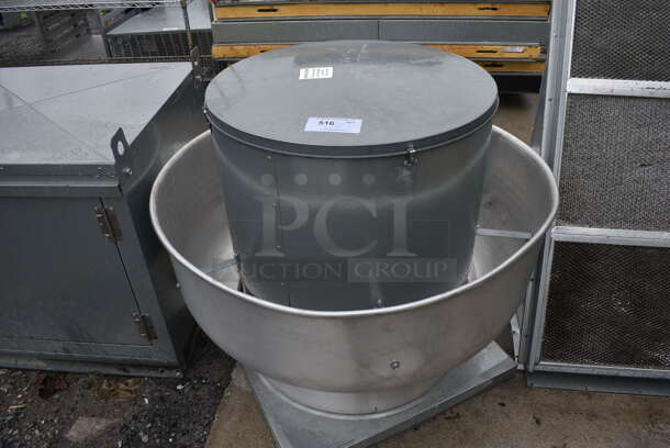 2019 CaptiveAire Model BDU18K Metal Commercial Rooftop Mushroom Exhaust Fan. 115/208-230/220 Volts, 1 Phase. 40x40x35 - Image 2 of 6
