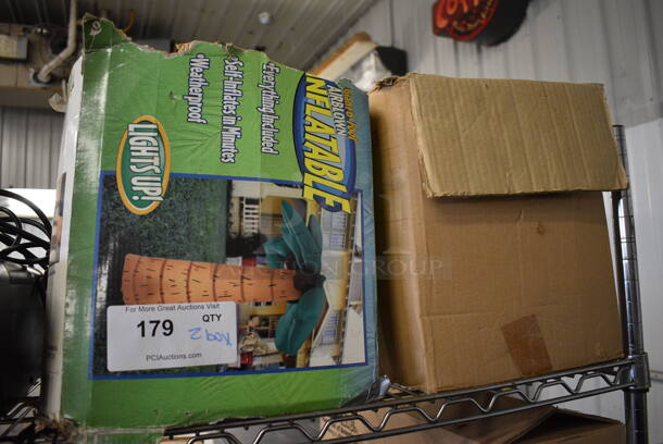 ALL ONE MONEY! Lot of 2 Inflatable Trees! - Image 1 of 3