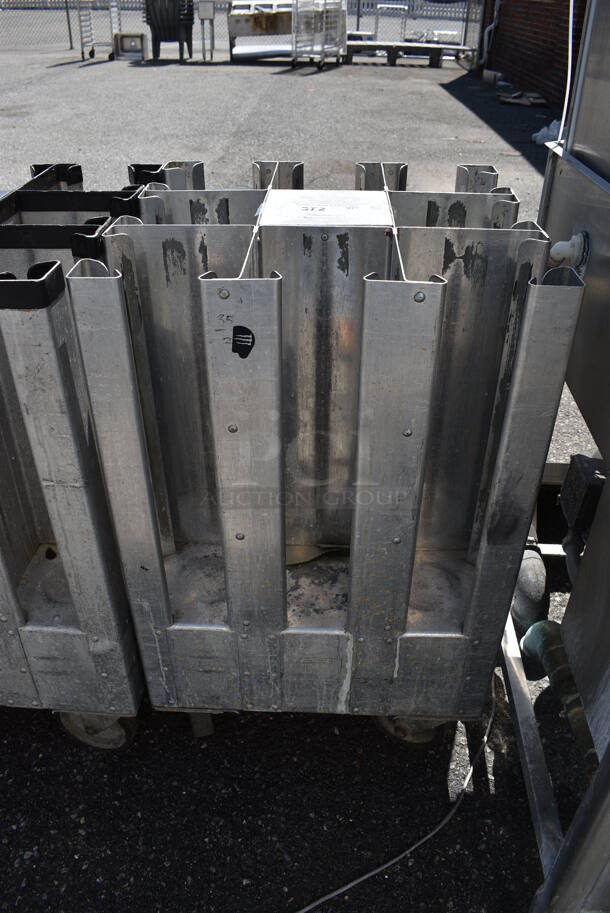 Metal Commercial Dish Cart on Commercial Casters. 19x19x32 - Image 1 of 3