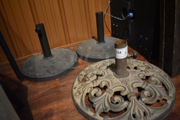 3 Various Patio Umbrella Bases. 21x21x12, 17x17x12. 3 Times Your Bid! (bar) - Image 4 of 4