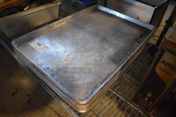 6 Metal Full Size Baking Pans. 18x26x1. 6 Times Your Bid! - Image 3 of 3