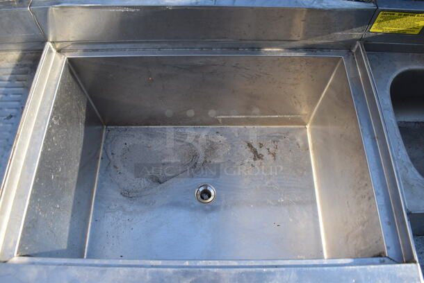 Stainless Steel Wash Station w/ Drain Board, Ice Bin, Sink, Faucet, Handles and Speedwell. 66x23x33. Bay 14.5x10x6 - Image 4 of 8