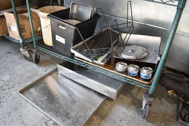 ALL ONE MONEY! Lot of Various Items Including Metal Panels, Chafing Dish Fuel and Poly Bin of Nails! - Image 5 of 5