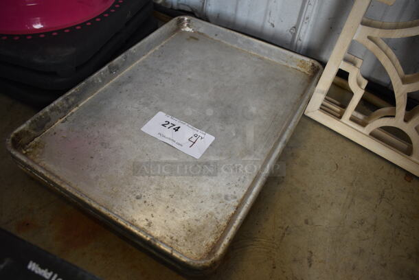 4 Metal Half Size Baking Pans. 13x18x1. 4 Times Your Bid! - Image 2 of 2