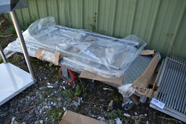 BRAND NEW SCRATCH AND DENT! Metal Commercial U Boat Dolly on Commercial Casters. - Image 1 of 5