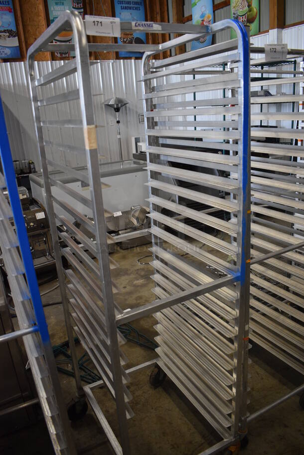 Metal Commercial Pan Transport Rack on Commercial Casters. 20.5x26x70 - Image 2 of 3