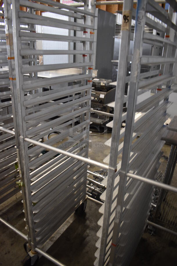 Metal Commercial Pan Transport Rack on Commercial Casters. 20.5x26x69 - Image 3 of 3
