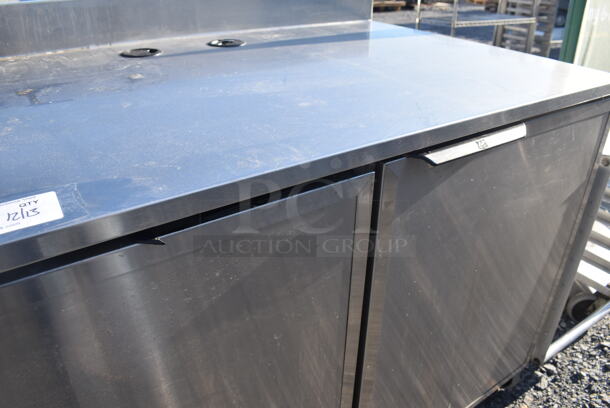 Duke Stainless Steel Commercial 2 Door Counter w/ Back Splash. 48x30x40 - Image 5 of 5