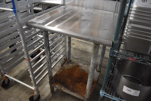 Stainless Steel Table w/ Metal Under Shelf. 24x24x36 - Image 3 of 3