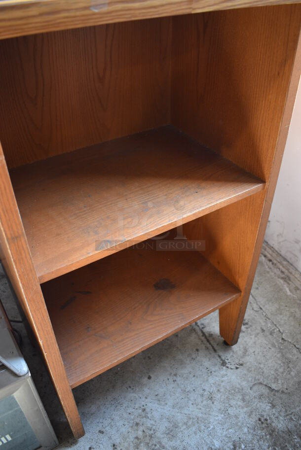 Wooden Hostess Stand. 24x19x43 - Image 3 of 4