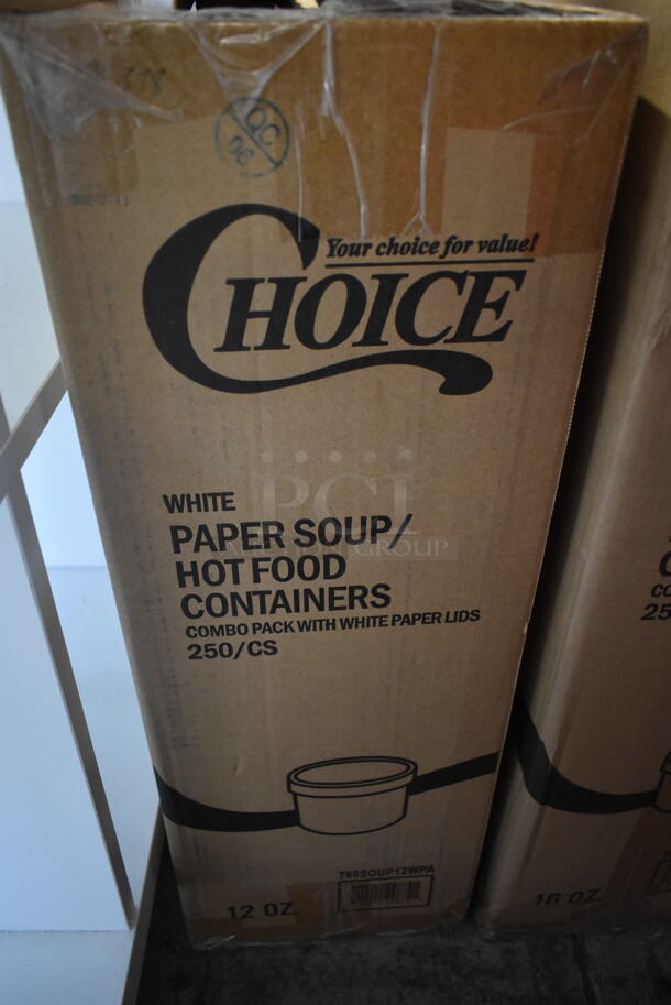 2 BRAND NEW Boxes of Choice White Paper Soup Hot Food Containers. 2 Times Your Bid! - Image 2 of 4