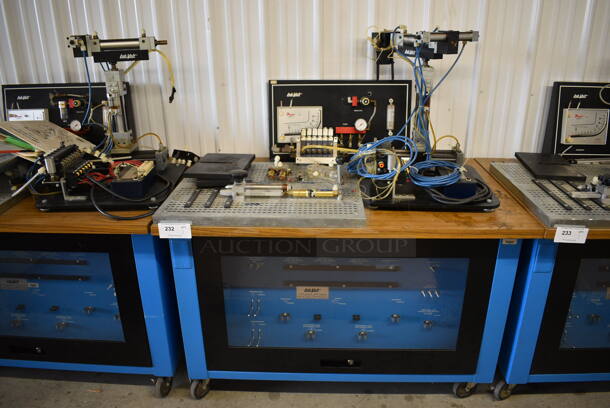 Lab-Volt AT-6024 Pneumatic Robot Robotic Arm Training PHD Multi Motion Actuator on Commercial Casters. 48x31x55