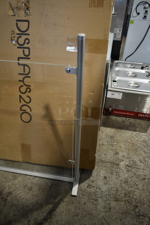 BRAND NEW! Displays2Go SMSDSAMB1 Sneeze Guard / Hygiene Barrier - Image 2 of 4