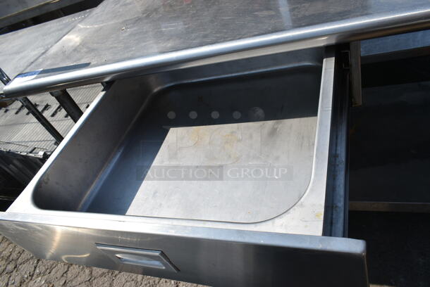 Stainless Steel Table w/ Sink Basin, Faucet, Handles, Drawer and Under Shelf.  - Image 5 of 6