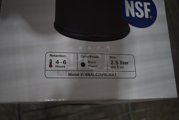 BRAND NEW! Signa-Air Vacuum Insulated 2.5 Liter Matte Black Air Pot.  - Image 7 of 9