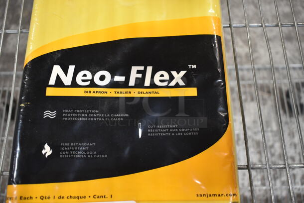 BRAND NEW! San Jamar 615NBA-Y Yellow 25 Mil Neo-Flex Dishwasher Apron - 43" x 29" - Image 3 of 4