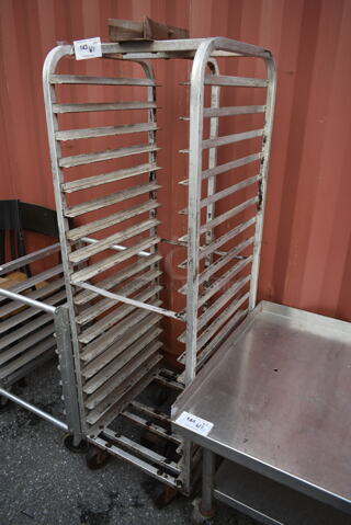 Metal Commercial Pan Transport Rack on Commercial Casters. 