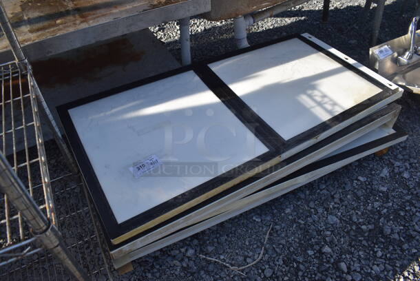 ALL ONE MONEY! Lot of 4 White Metal Signs. 51x24x5 - Image 3 of 3