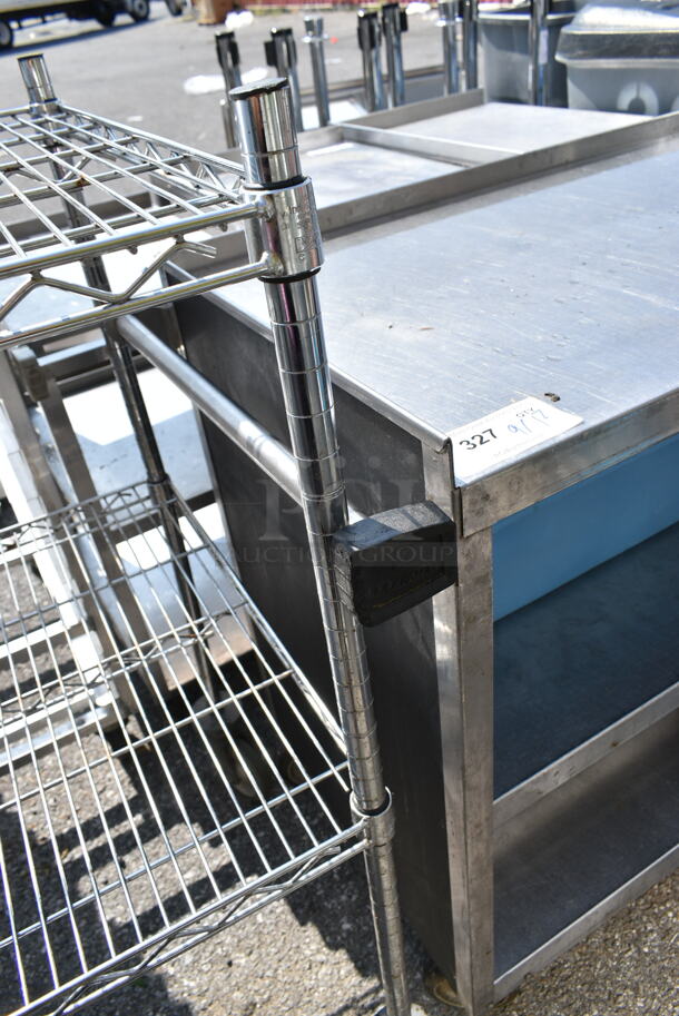 Stainless Steel 3 Tier Cart on Commercial Casters.  - Image 2 of 6