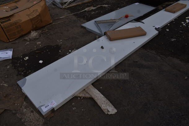 BRAND NEW SCRATCH AND DENT! Avantco 178SS1870 18" x 70 3/8" Stainless Steel Single Deck Overshelf - Image 3 of 4
