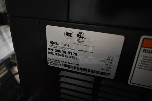 BRAND NEW SCRATCH AND DENT! 2023 Bunn ULTRA NX Stainless Steel Commercial Countertop Black Double 3 Gallon Slushy Machine. Missing Hoppers. Tested and Working! - Image 7 of 7