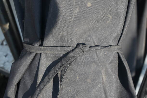 2 Black Patio Umbrellas. 2 Times Your Bid! - Image 3 of 5