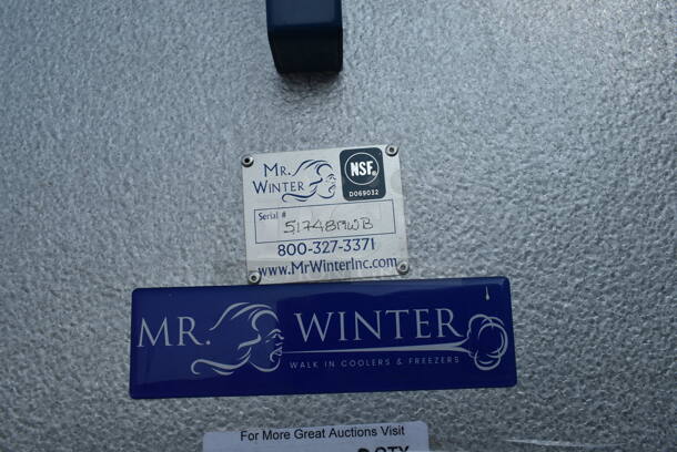 2 6'x8' Mr Winter Walk In Boxes - 1 Cooler and 1 Freezer w/ QTAJA7494ZXD-WC 200-230 Volt Compressor, QTAVA2490ZXN WC 220 Volt Compressor, Eagle EVWAL090B 230 Volt, 1 Phase Evaporator Fan and Eagle EVWEL090B 230 Volt, 1 Phase Evaporator Fan. Freezer Box Has a Floor, Cooler Box Does Not Have a Floor. 2 Times Your Bid! Picture of the Units Before Removal Is Included In the Listing. - Image 8 of 12