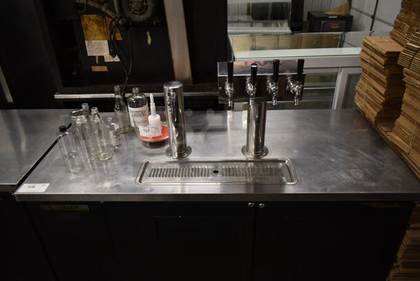 True TDD-2 Stainless Steel Commercial Direct Draw Kegerator w/ 4 Head Tower, Single Head Tower and 5 Couplers. 115 Volts, 1 Phase. Tested and Working! - Image 3 of 7
