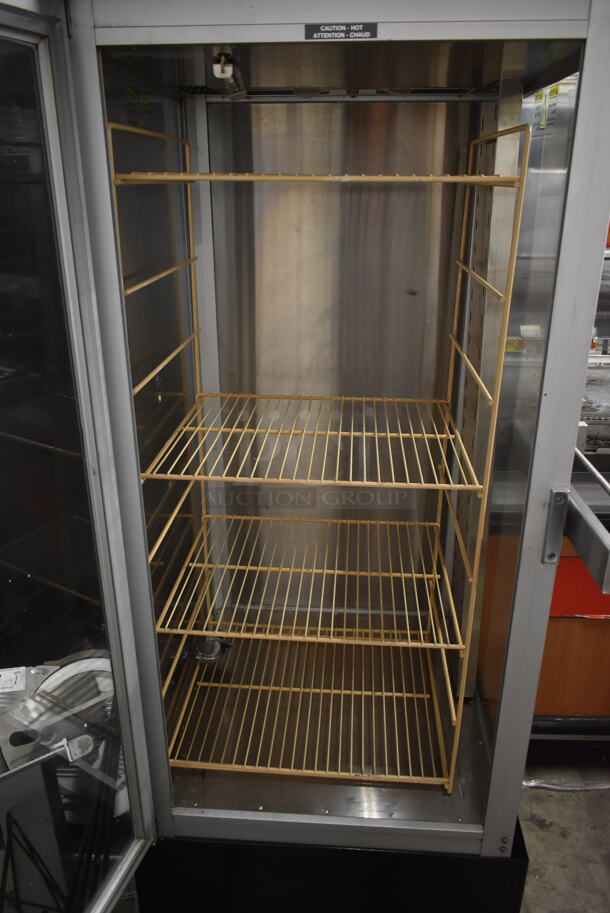 Hatco PFST-1X Stainless Steel Commercial Single Door Reach In Warmer Merchandiser on Commercial Casters. 120 Volts, 1 Phase. Tested and Working! - Image 5 of 6
