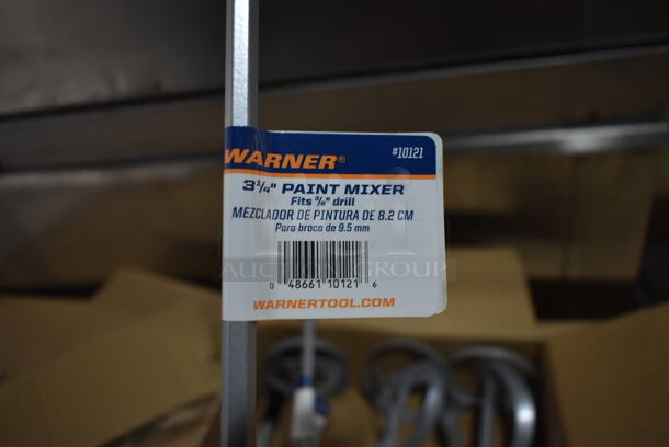 4 Boxes of 4 BRAND NEW! Warner 3-1/4" Paint Mixers. Total of 16. 16 Times Your Bid! - Image 5 of 5