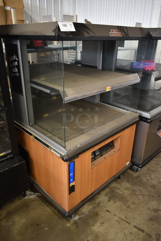 Custom Deli's Inc Metal Commercial 2 Tier Warming Display Case on Commercial Casters. 120/208 Volts, 1 Phase.  - Image 2 of 9