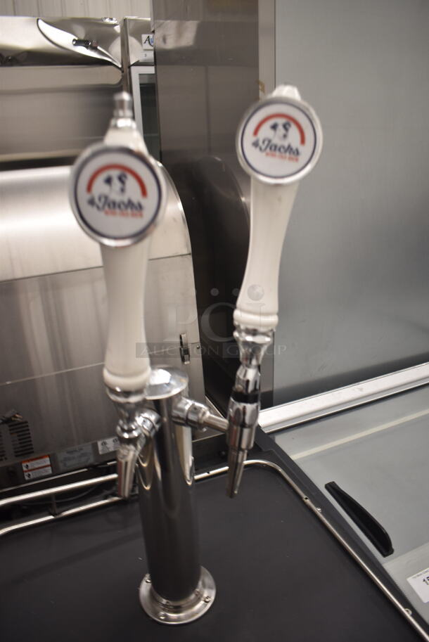 Kegco ZCK-163S Commercial Stainless Steel Beer Keg Cooler With 2-Tap Draft Tower. 115V. Tested and Working! - Image 5 of 6