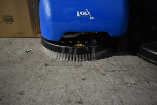 BRAND NEW SCRATCH AND DENT! 2023 Lavex 274AFS3ELC Metal Commercial Push Behind Floor Scrubber. 120 Volts, 1 Phase. Tested and Working! - Image 4 of 7