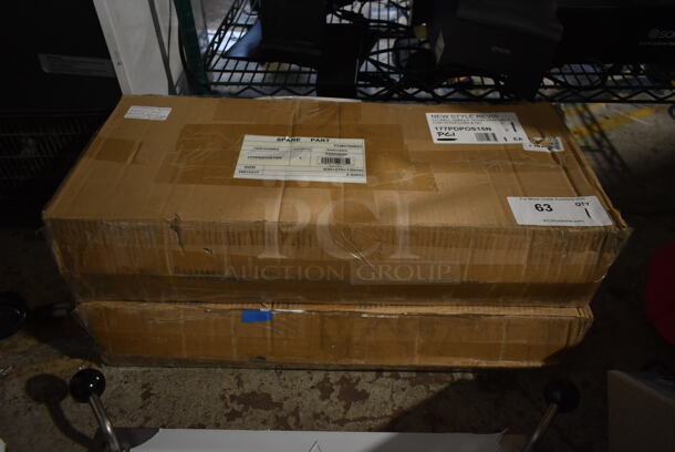 BRAND NEW SCRATCH AND DENT! Avantco 177PDPOS15N Stainless Steel Commercial Ball Handle Door Assembly for DPO-18-S and DPO-18-DD - Image 3 of 4