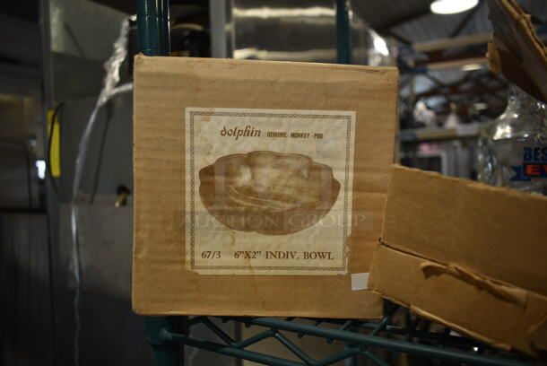 ALL ONE MONEY! Lot of Various Items Including Mortar, Pestle and Dolphin Handcrafted Monkey Pods. - Image 3 of 5