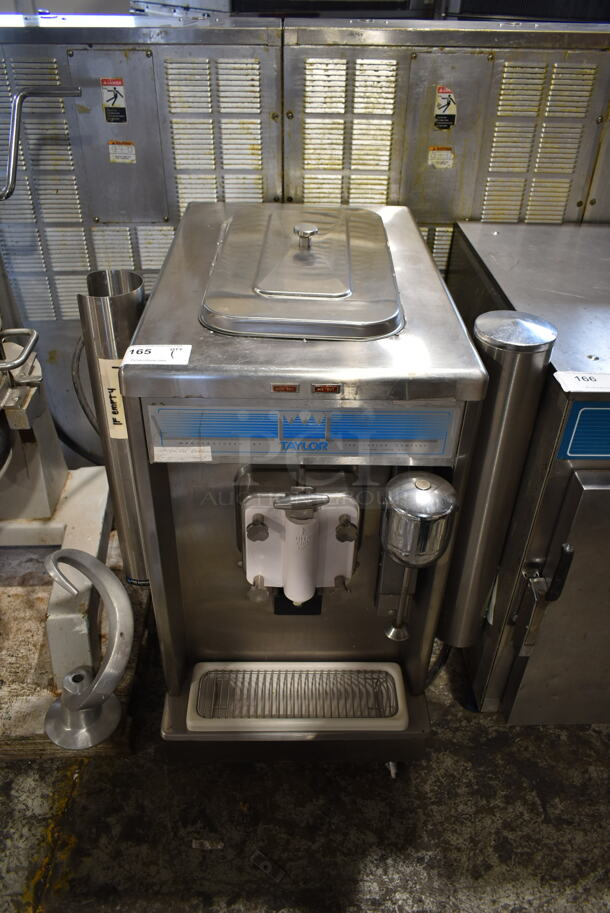 Taylor 490-33 Stainless Steel Commercial Countertop Single Flavor Ice Cream Machine w/ Milkshake Mixing Attachment. 208-230 Volts, 3 Phase. - Image 1 of 5
