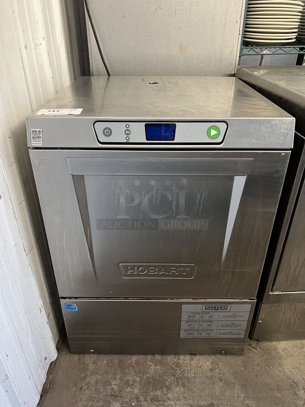 LATE MODEL! Hobart LXEH ENERGY STAR Stainless Steel Commercial Undercounter Dishwasher. 120/208-240 Volts, 1 Phase. 24x26x33