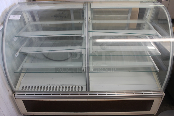 Federal Industries SN59-3SC-2 Series '90 Double-Curved Glass Dual Zone Refrigerated Bakery Case. 120 Volts, 1 Phase. Tested and Powers On But Does Not Get Cold
