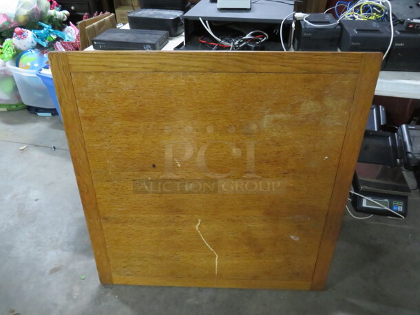 One Wooden 36X36 Table Top ONLY. - Image 1 of 1