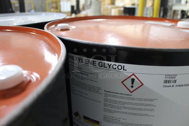ALL ONE MONEY! PALLET LOT of 3 Barrels; Glycol Ether, 2 Hexylene Glycol. BUYER MUST REMOVE. - Image 7 of 7