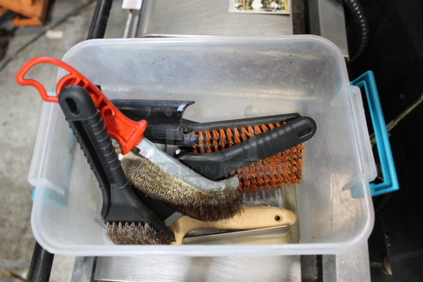 ALL ONE MONEY! Lot of Various Cleaning Brushes in Poly Bin - Image 2 of 4