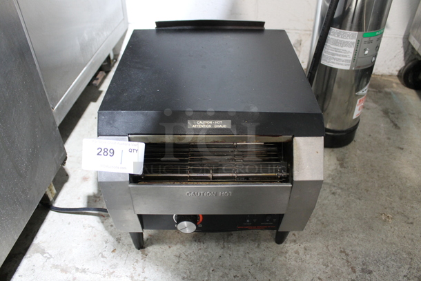 Hatco TQ-10 Stainless Steel Commercial Countertop Toast Qwik Conveyor Toaster Oven. 208 Volts, 1 Phase.  - Image 1 of 4